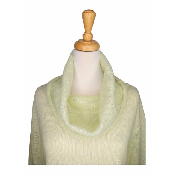 Pale Lime Green Cowl Neck Sweater Size M - Picture 2 of 7